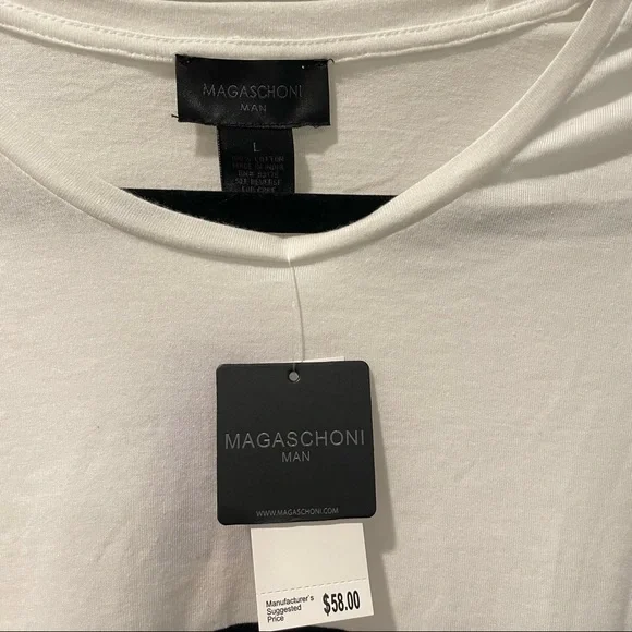 NWT Magaschoni Men’s Tee (Size L) (100% Cotton) - Picture 2 of 4